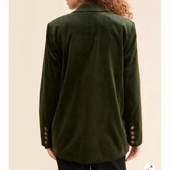 Maeve Corduroy Double-Breasted Blazer - Picture 2 of 2